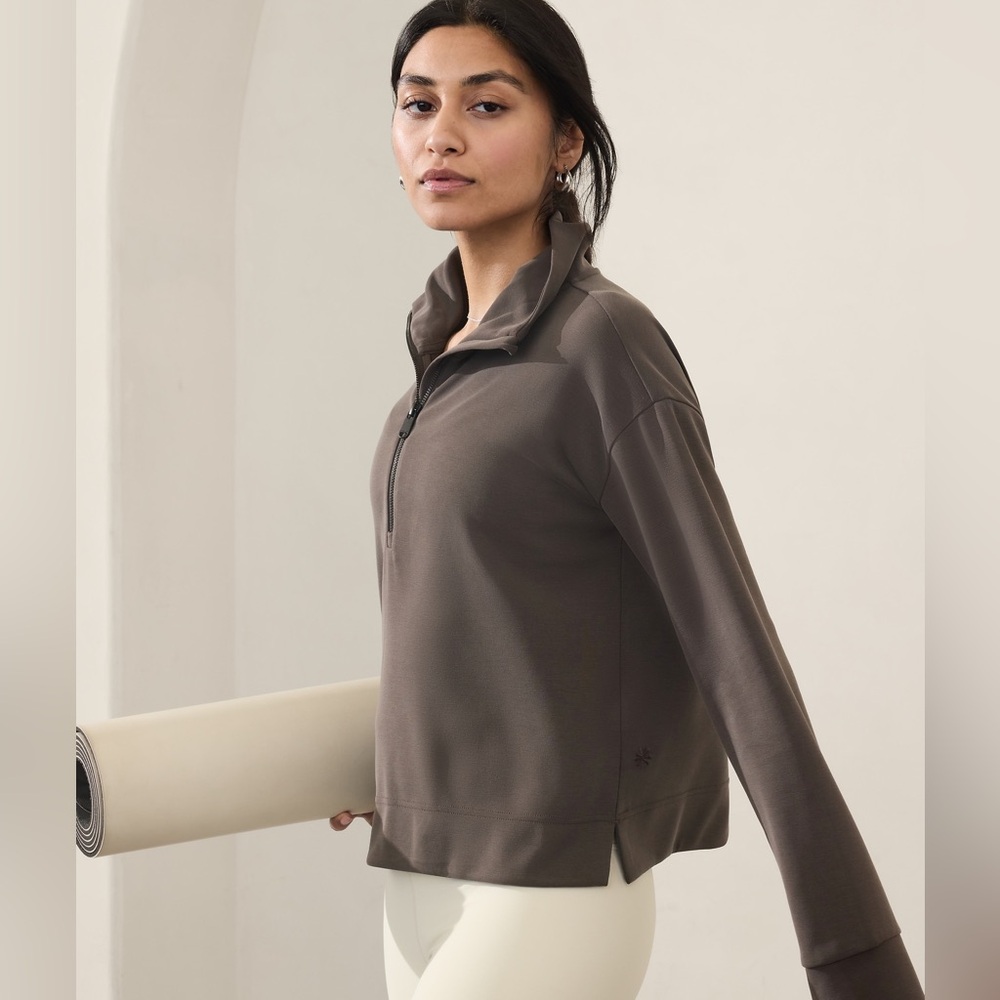 Athleta Seasoft Quarter Zip